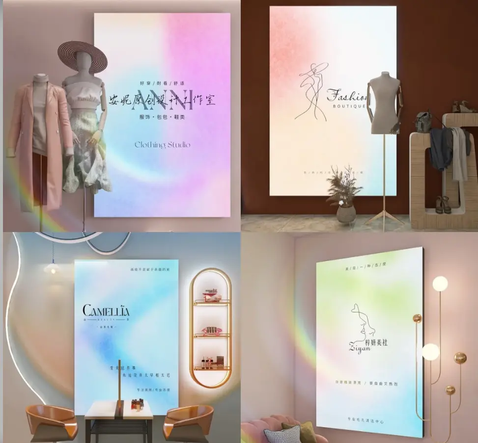 Custom outdoor light box installation